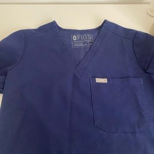 FIGS Catarina™ One-Pocket Scrub Top Navy Blue